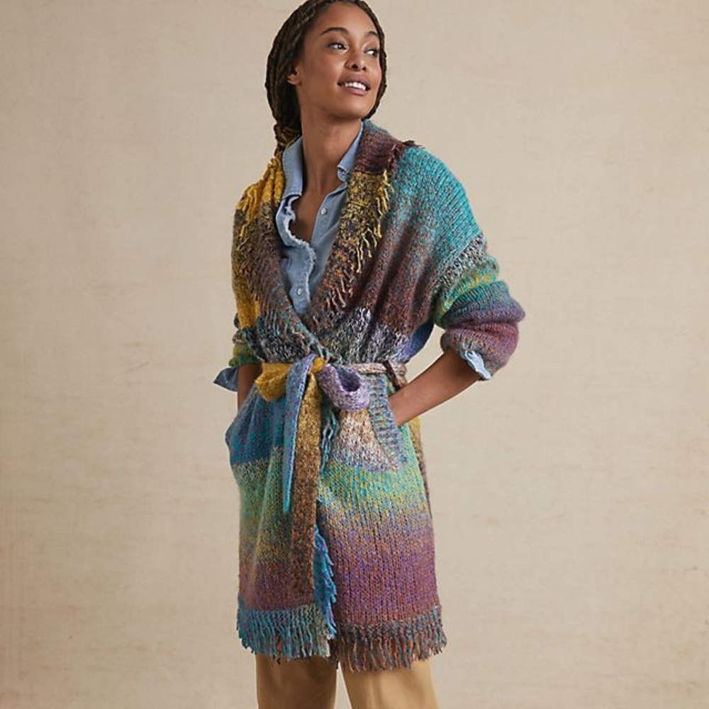Anthropologie Greylin “Natalia fringed cardigan”